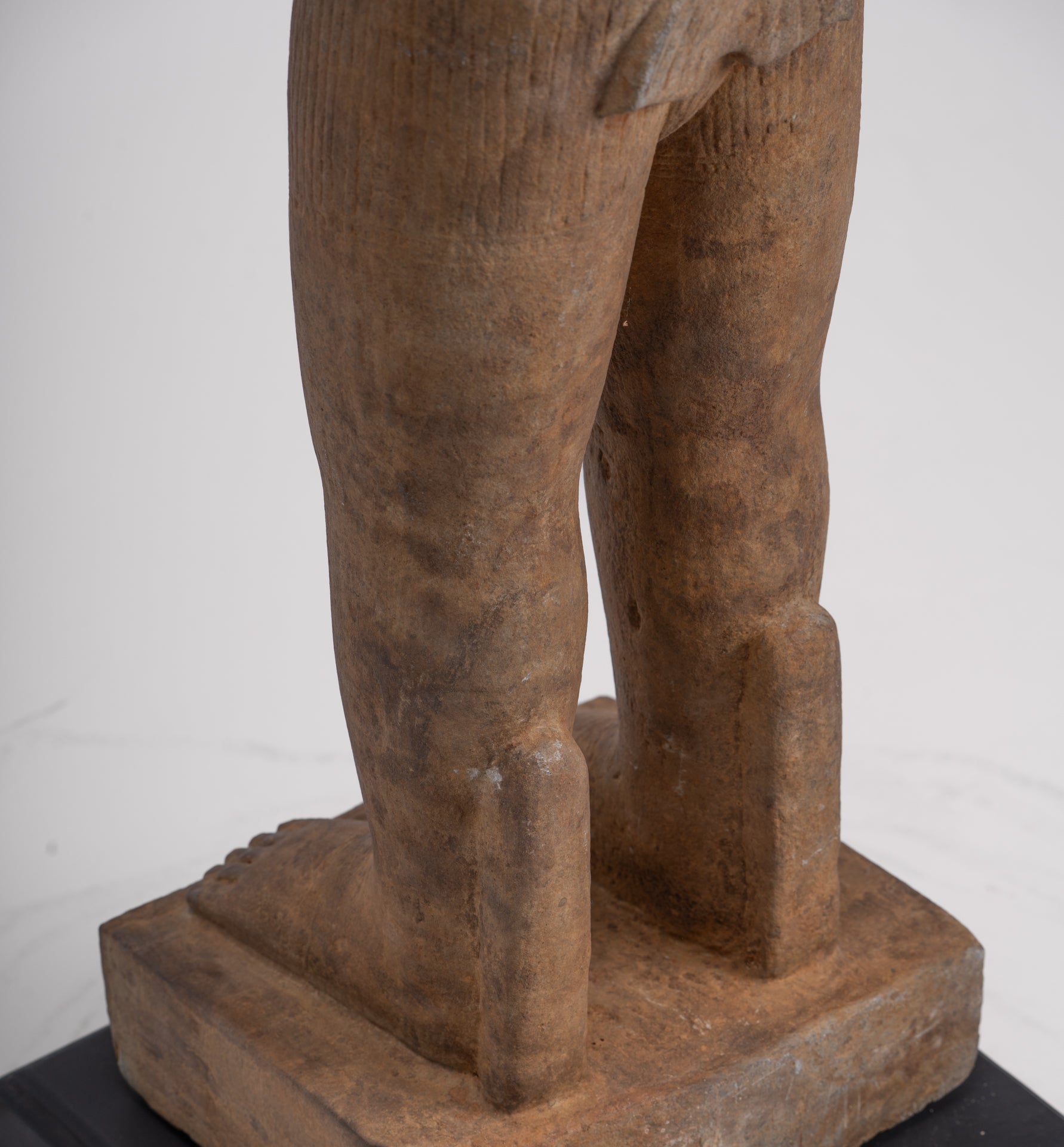 Antique Khmer Style Stone Koh Ker Standing Bodhisattva Avalokitesvara Statue - 91cm/36"