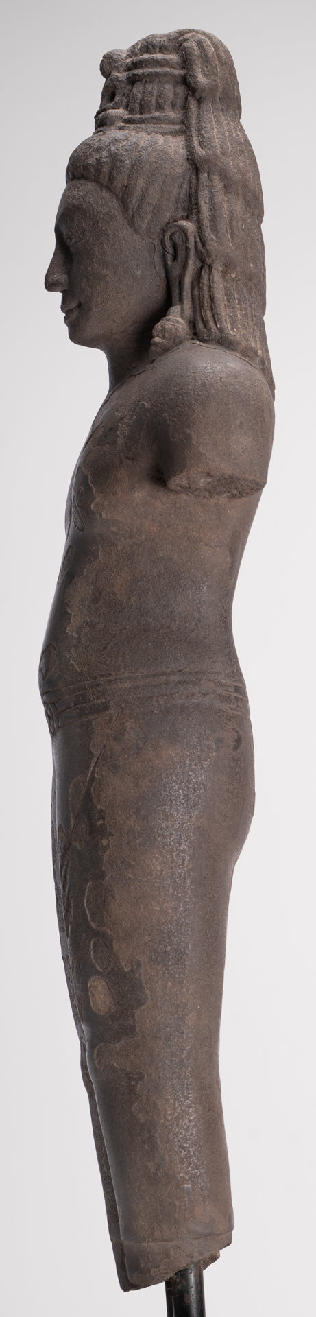 Antique Thai Style Stone Standing Bodhisattva Avalokitesvara Statue - 76cm/30"