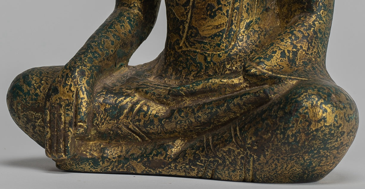 Estatua de Buda - Estatua de Buda de Buda de Madera Asia ASIA ASIA ASIA ASIA - 27 cm/11 "