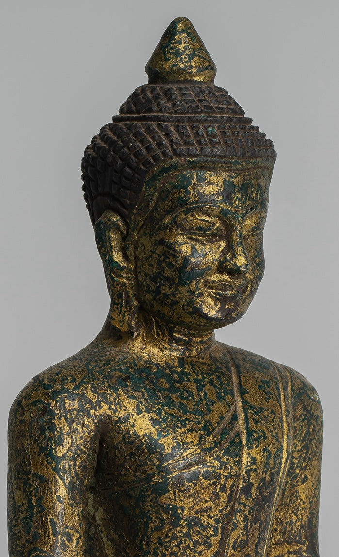 Estatua de Buda - Estatua de Buda de Buda de Madera Asia ASIA ASIA ASIA ASIA - 27 cm/11 "