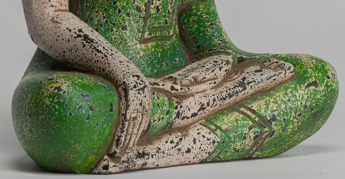 Estatua de Buda - Estatua de Buda de Buda de Madera Asia ASIA ASIA ASIA ASIA - 27 cm/11 "