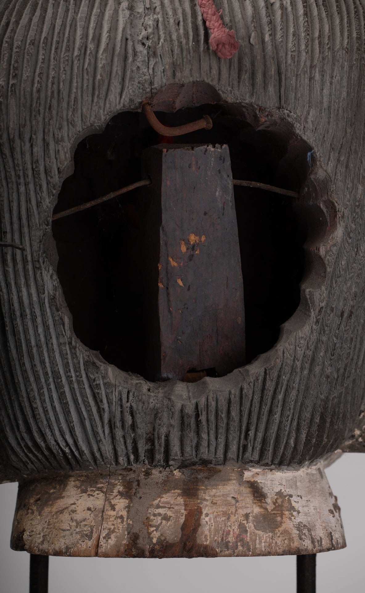 Antique Puppet Statue - Antique Burmese Style Painted Wood Puppet Head - 49cm/20"