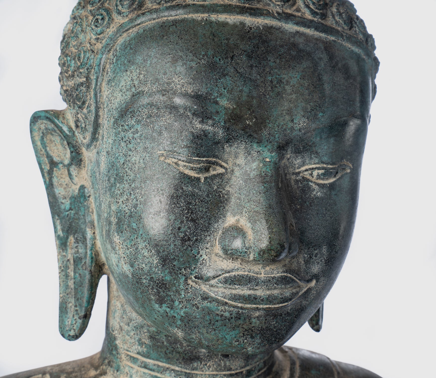 Buddha-Statue – Antik-Thai-Stil, Südostasien, Gautama-Buddha-Torso-Statue – 67 cm/27 Zoll