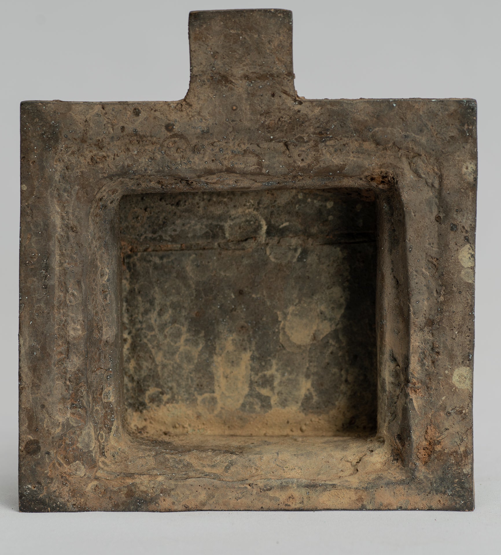 Statua del Buddha - Antique stile indonesiano in piedi bronzo giavanese insegnamento Buddha - 35 cm/14 "