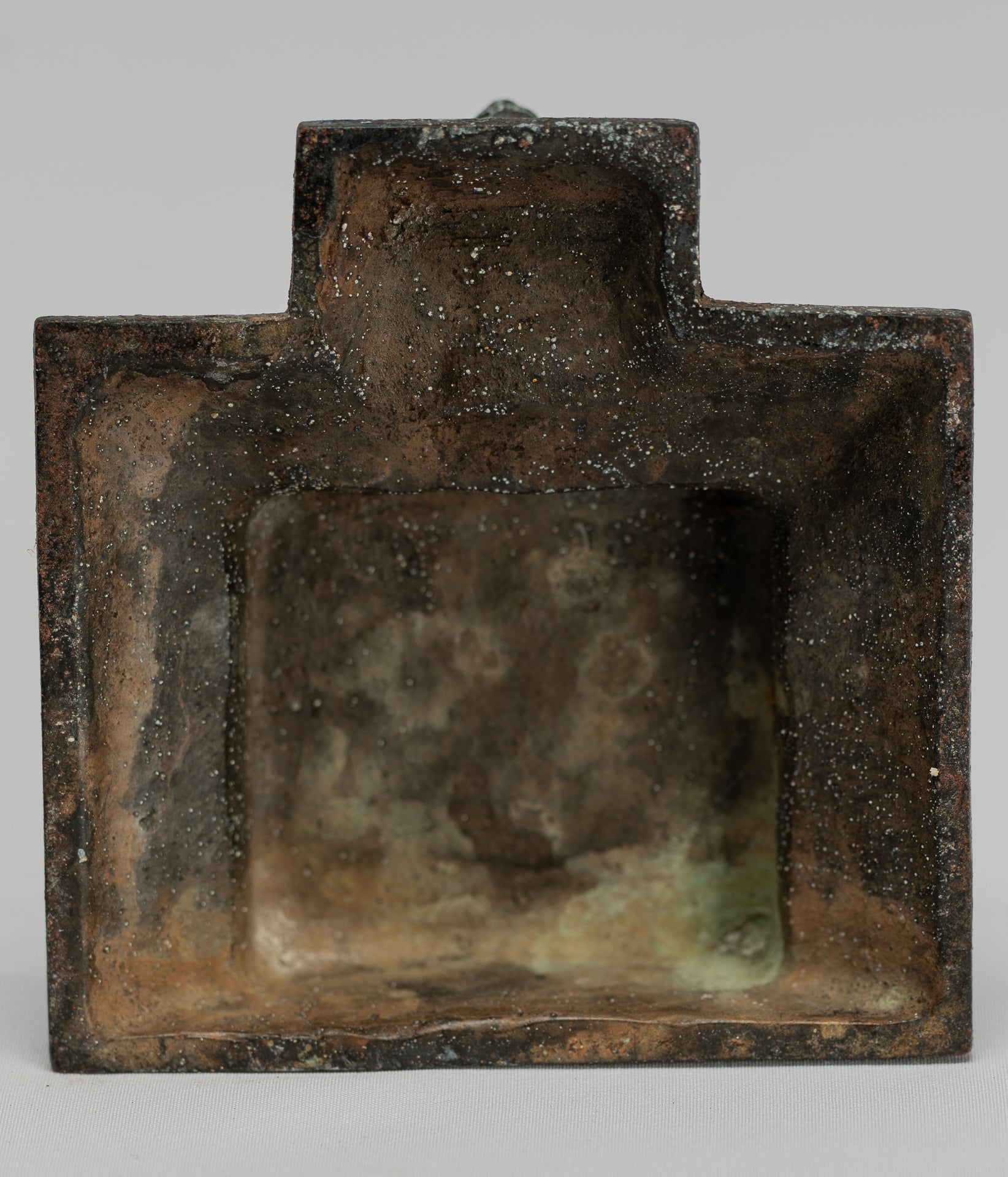 Estatua de Buda - Estatua de Buda Javanese Amitabha de Bronce Antique Indonesia - 15 cm/6 "