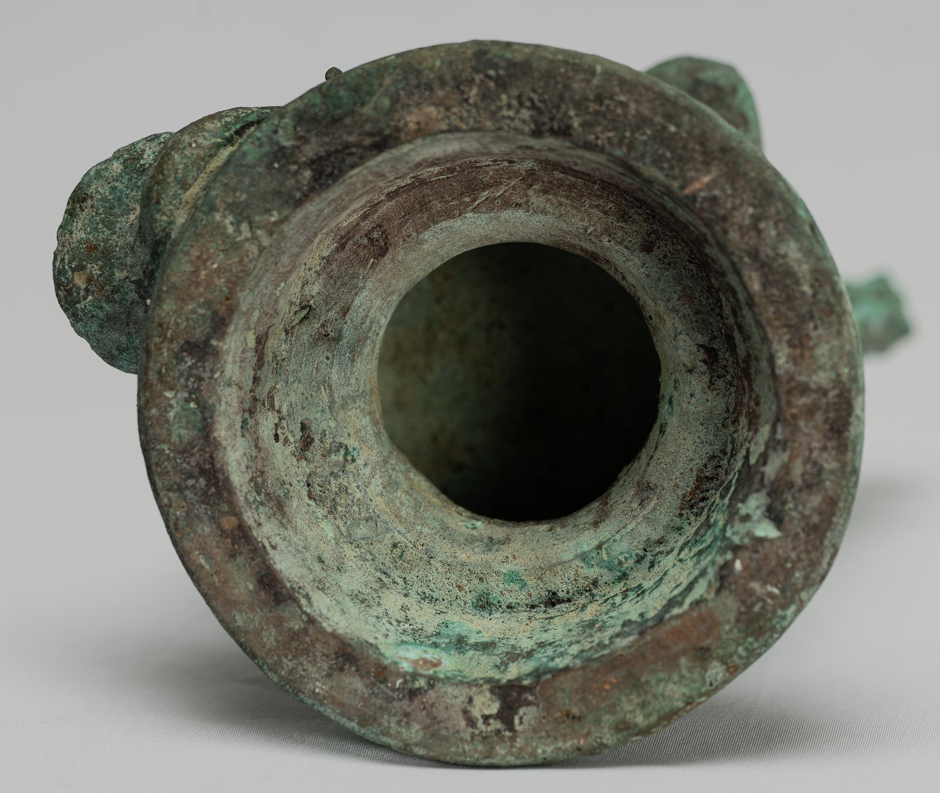 Tara Statue-Antique Java Style Majapahit Seated Bronze Devi Tara Statue-20.5cm/8"