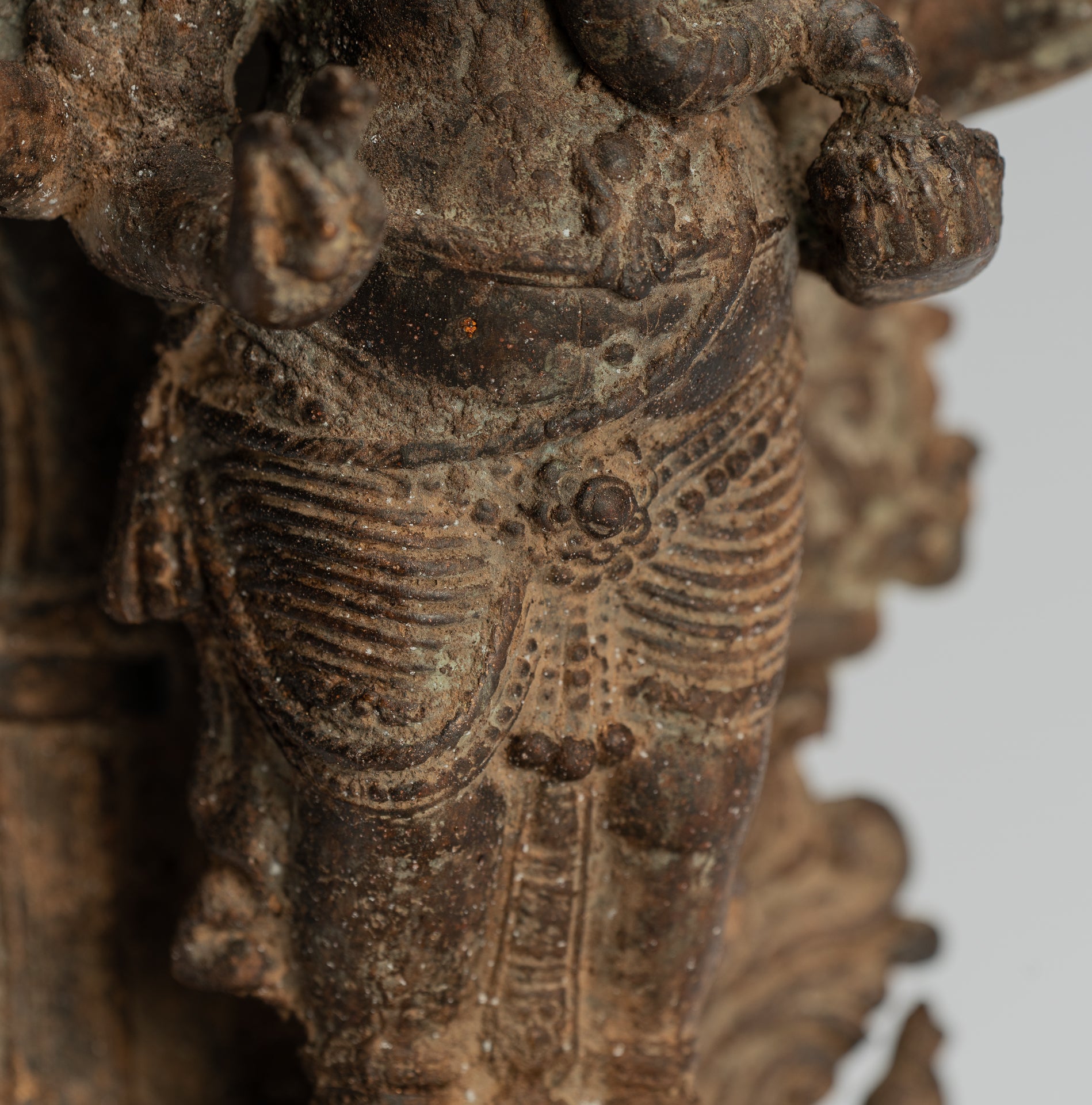 Estatua de Ganesha - Estatua de Ganesha de bronce de estilo javanés antiguo - 33 cm/13 "