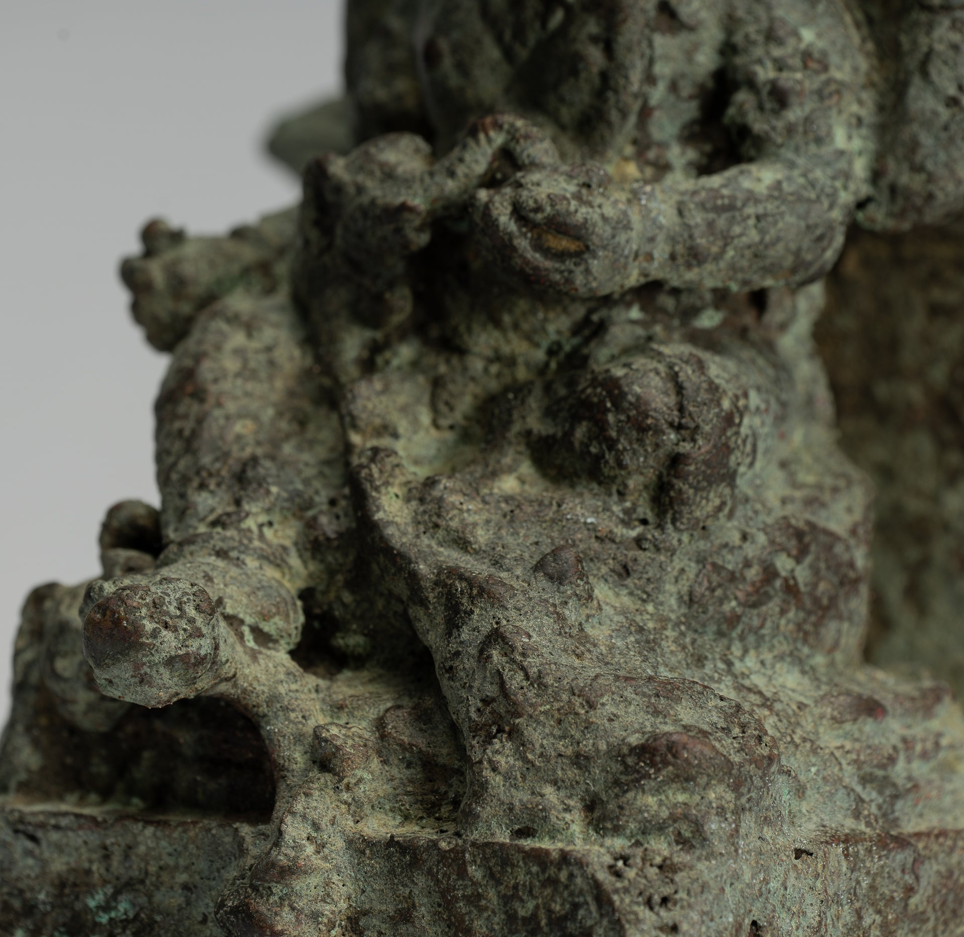 Estatua de Ganesha - Estatua de Ganesha de bronce de estilo javanés antiguo - 25 cm/10 "