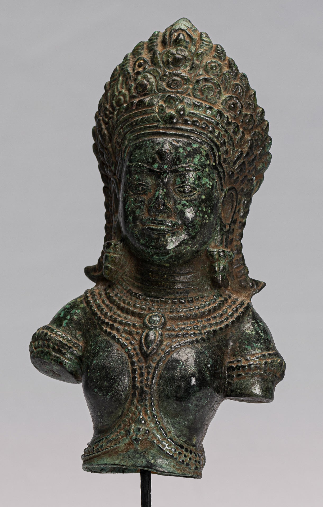 Lakshmi Statue. Antike Khmer Stil Lakshmi.Devi Consort of Vishnu Torso mit 27cm/11"