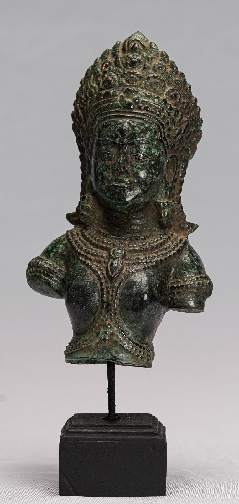 Lakshmi Statue. Antike Khmer Stil Lakshmi.Devi Consort of Vishnu Torso mit 27cm/11"