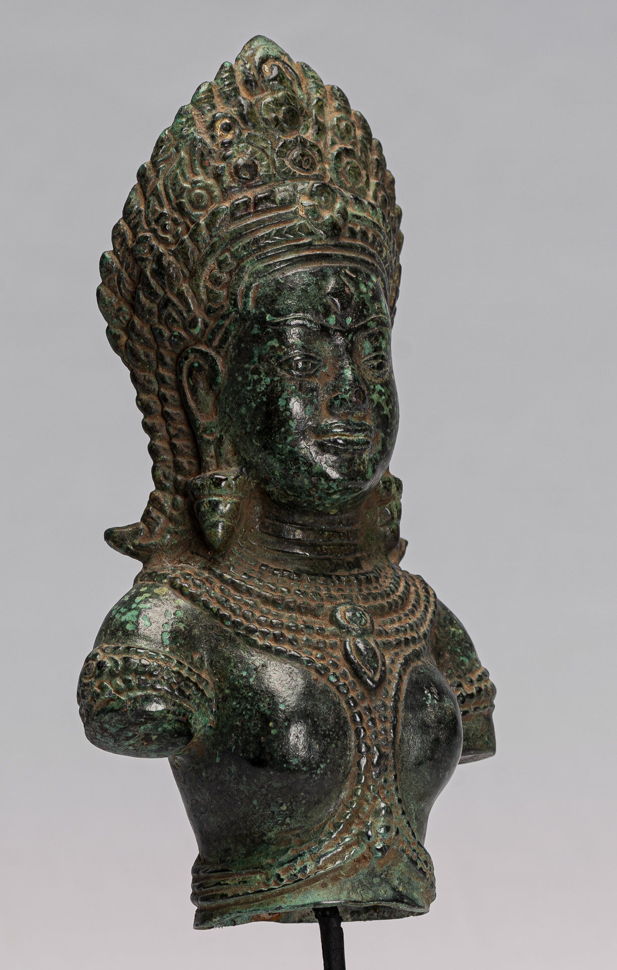 Lakshmi Statue. Antike Khmer Stil Lakshmi.Devi Consort of Vishnu Torso mit 27cm/11"