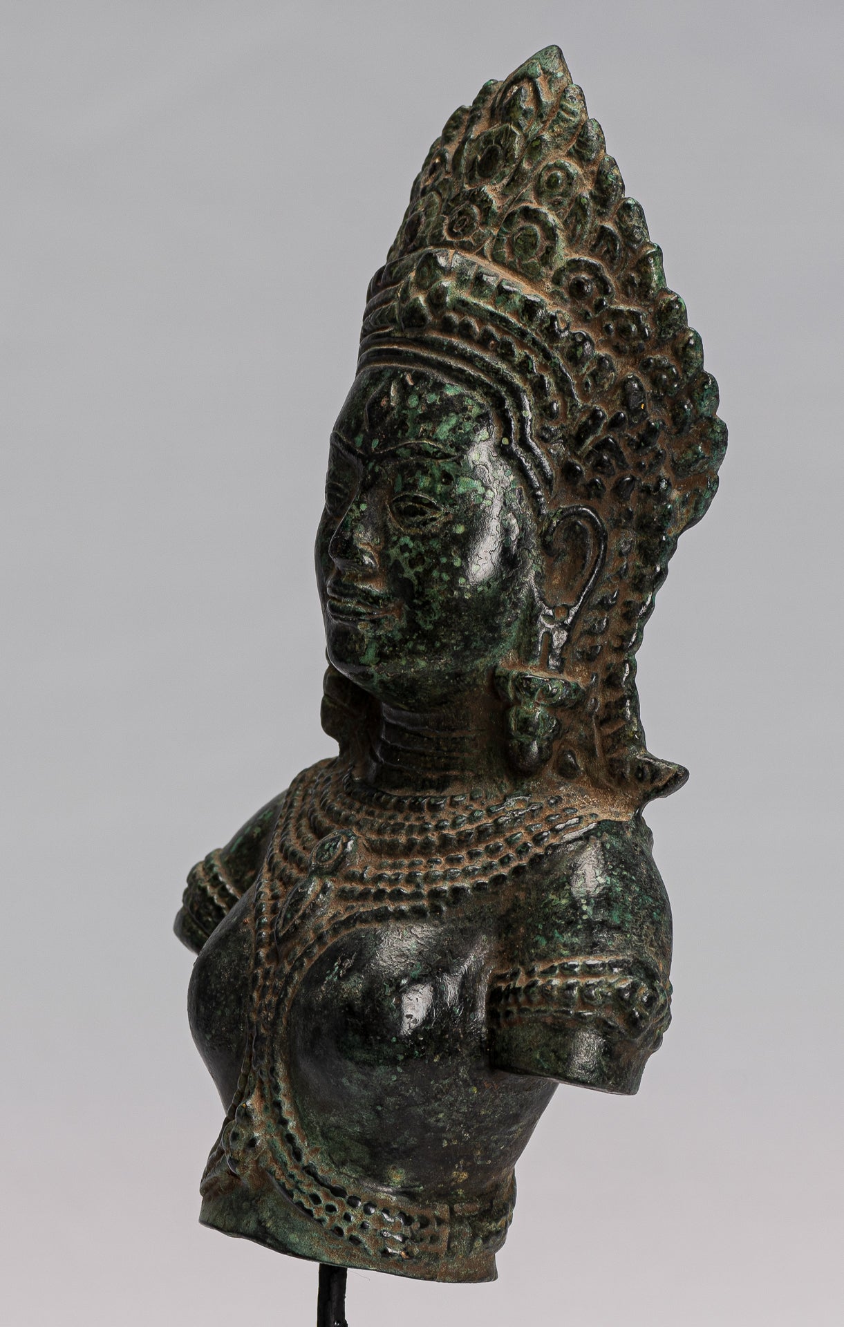 Lakshmi Statue. Antike Khmer Stil Lakshmi.Devi Consort of Vishnu Torso mit 27cm/11"