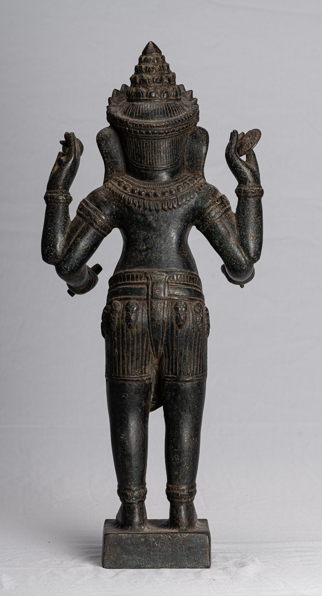 Statue Ganesha - Antique Khmer Style montato in piedi Bronzo Angkor Wat Ganesha Statua - 54 cm/22 "