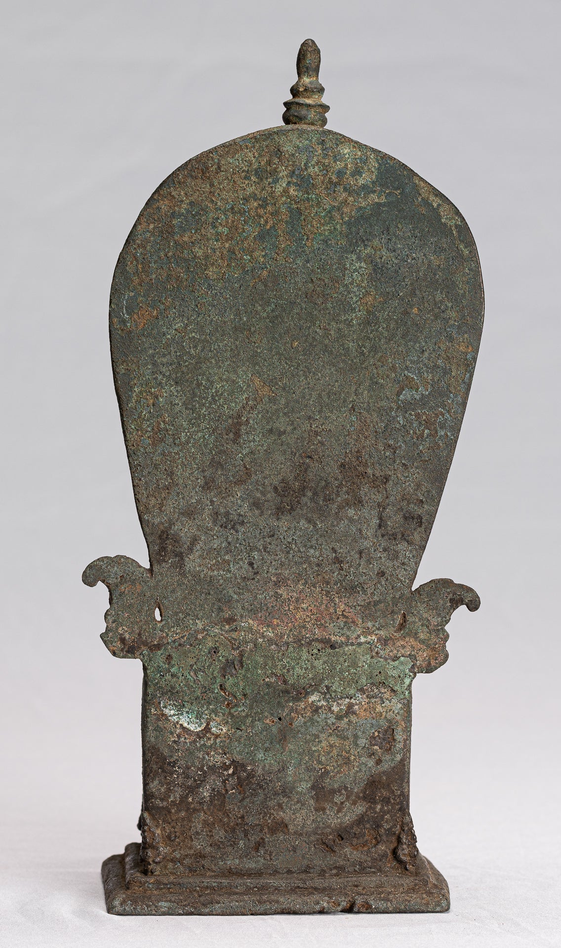 Statue di Buddha - Antique in stile indonesiano seduto bronzo giavanese insegnamento Buddha - 28 cm/11 "