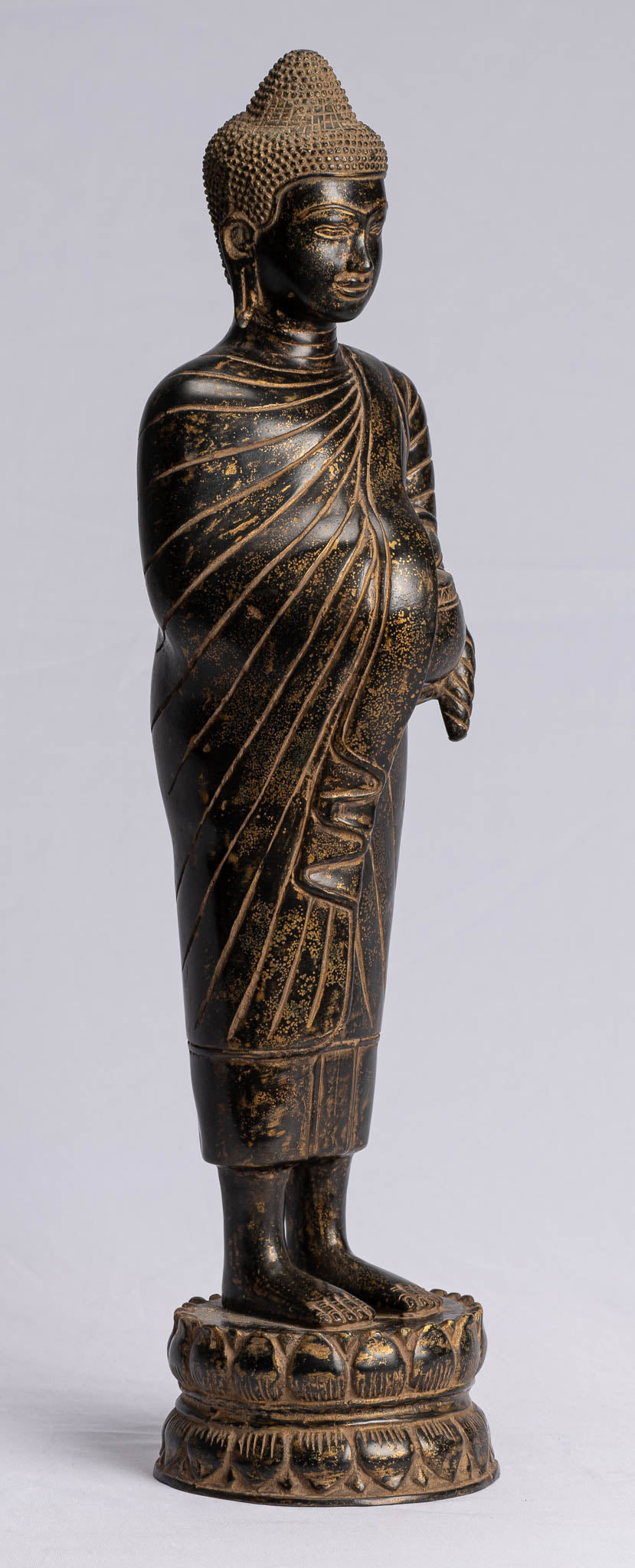 Estatua de Buda - Estatua de Buda Buddha de estilo de bronce de estilo tailandés antiguo - 49 cm/20 "