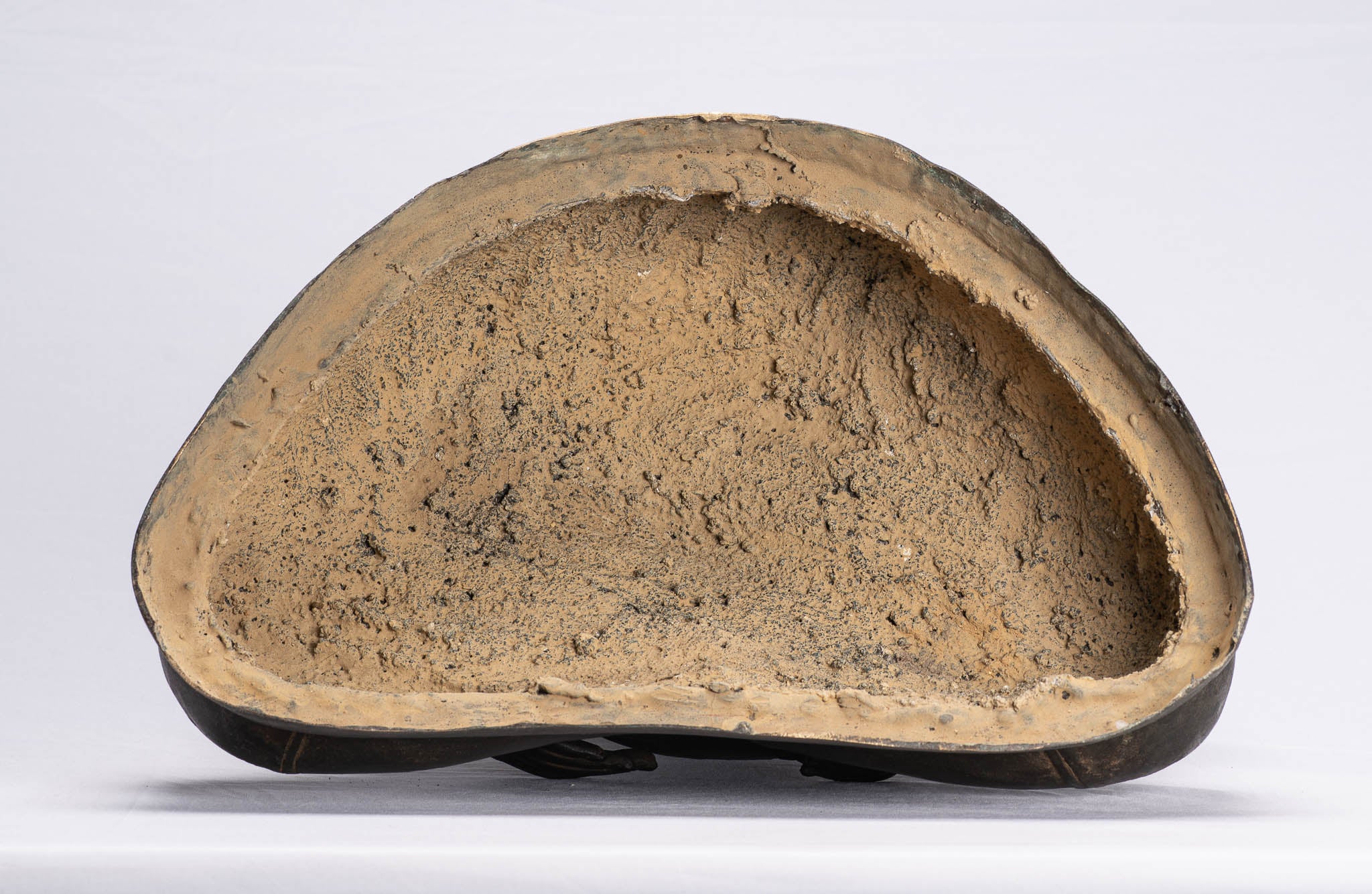 Statue di Buddha - Antique Thai Thai Bronze Happy, Fat, Ride Buddha Bidata Statua - 42cm/17 "