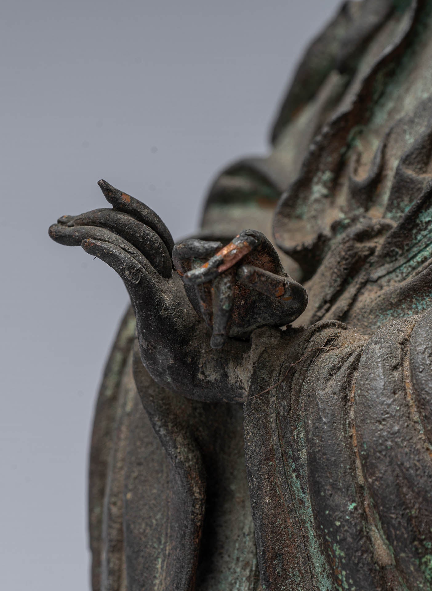 Antike Antike chinesische Stil Kwan Yin oder Guanyin Statue-38cm/15 "