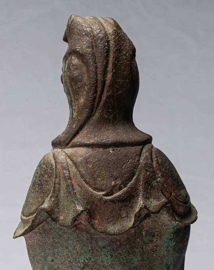 Antike Antike chinesische Stil Kwan Yin oder Guanyin Statue-38cm/15 "