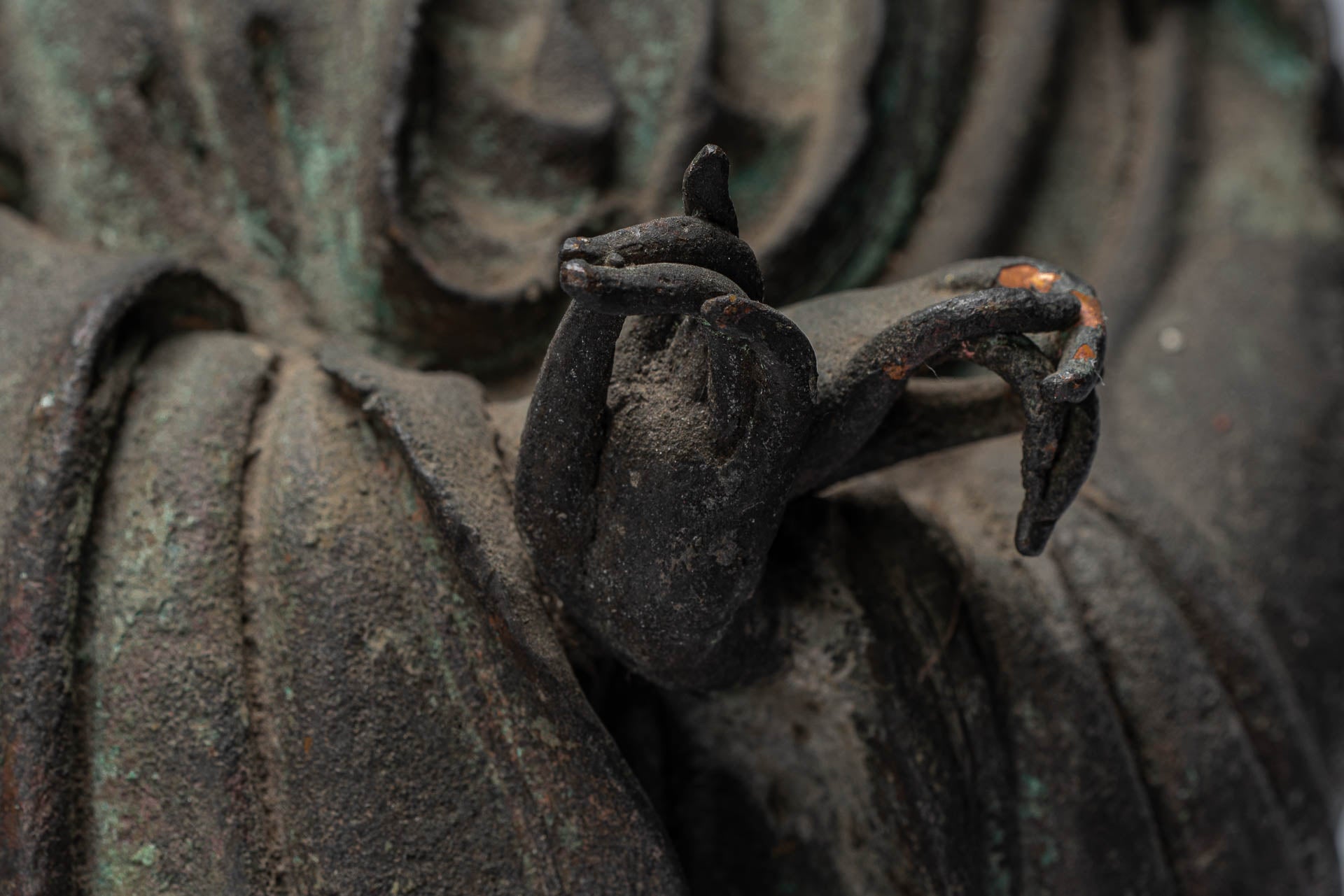 Antike Antike chinesische Stil Kwan Yin oder Guanyin Statue-38cm/15 "