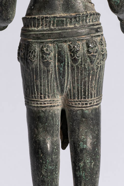 Ganesha Statue-Antique Khmer Style stehend Bronze Bayon Ganesh Statue-40cm/16 "