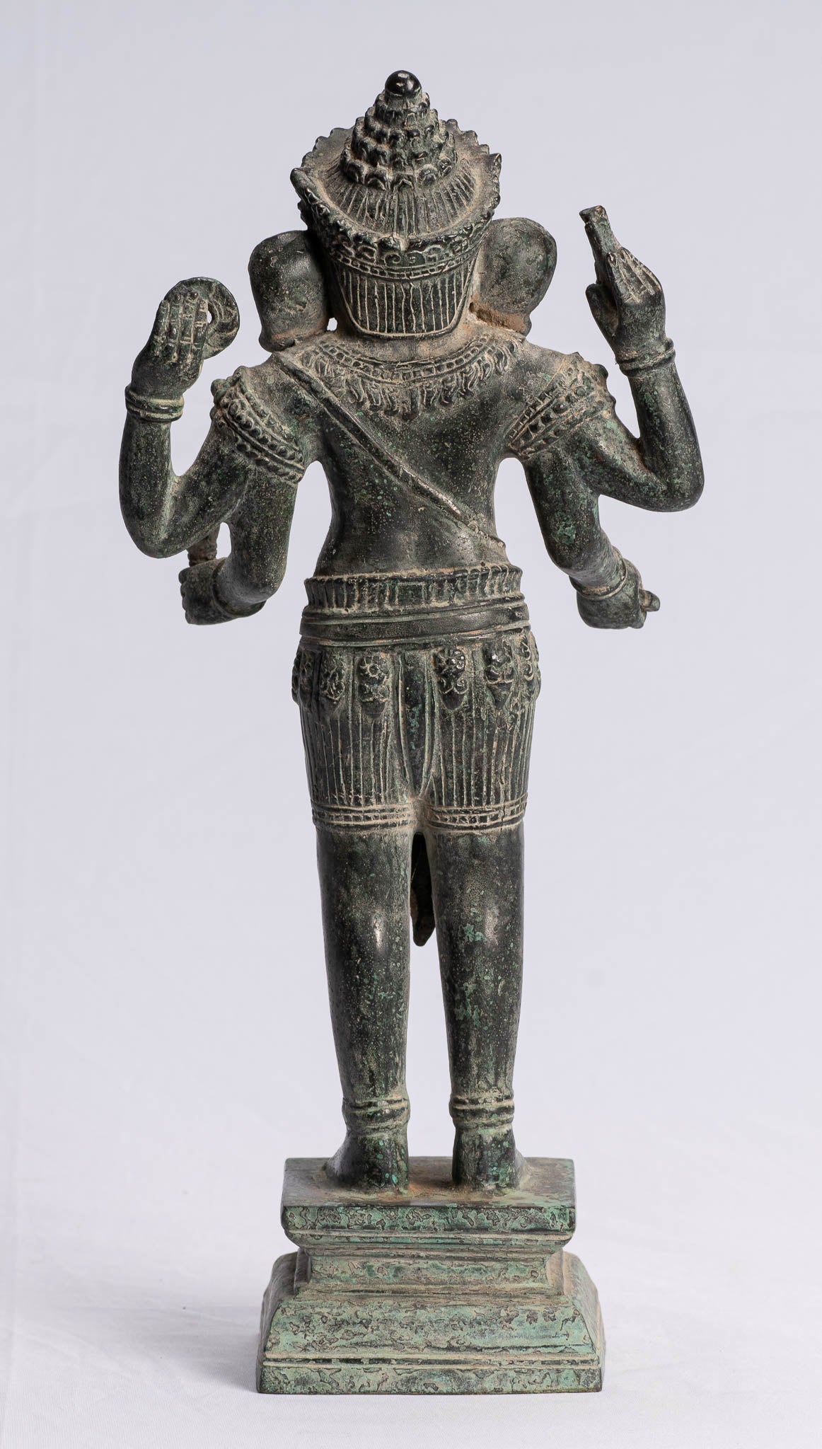 Ganesha Statue-Antique Khmer Style stehend Bronze Bayon Ganesh Statue-40cm/16 "