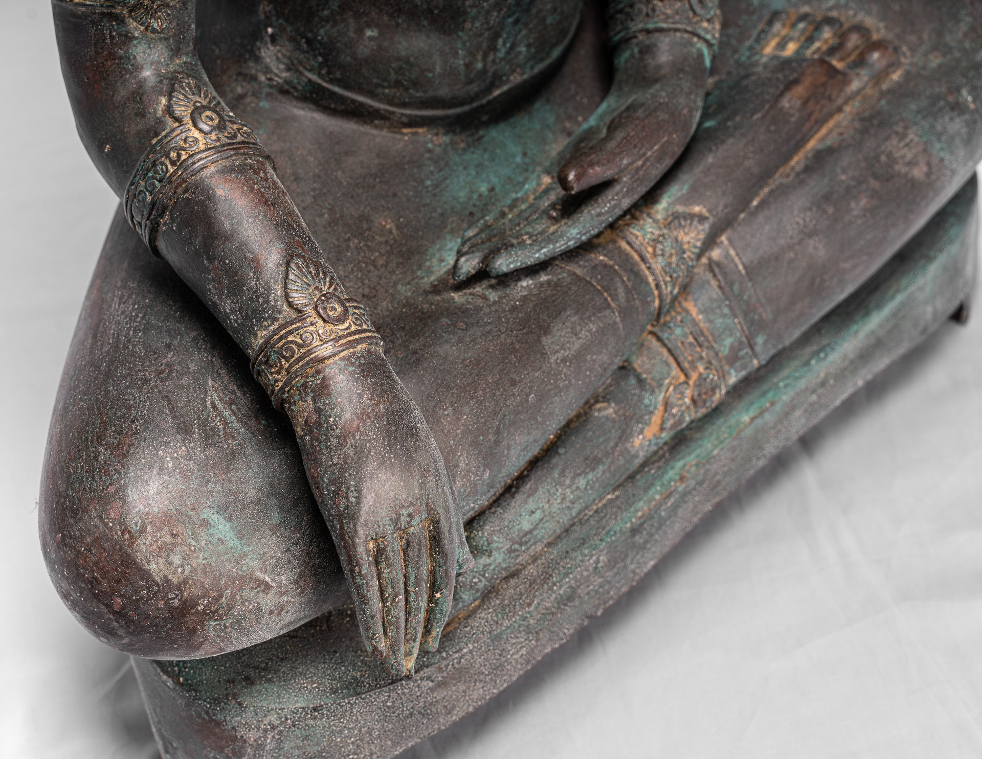 Statua Buddha - Antique Thai Style Ayutthaya STATUE BUDDHA SEDATA - 74 cm/30 "