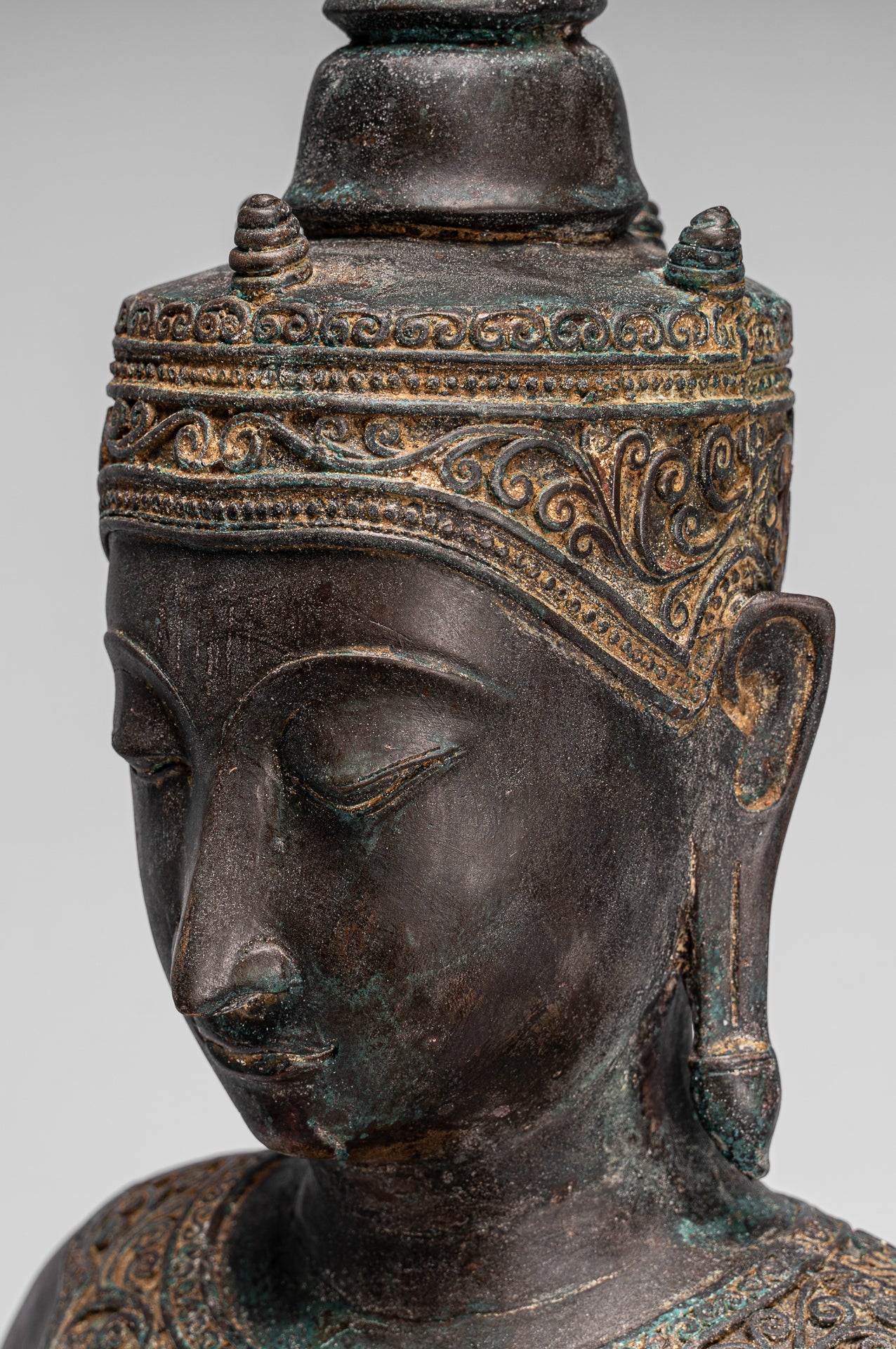 Statua Buddha - Antique Thai Style Ayutthaya STATUE BUDDHA SEDATA - 74 cm/30 "