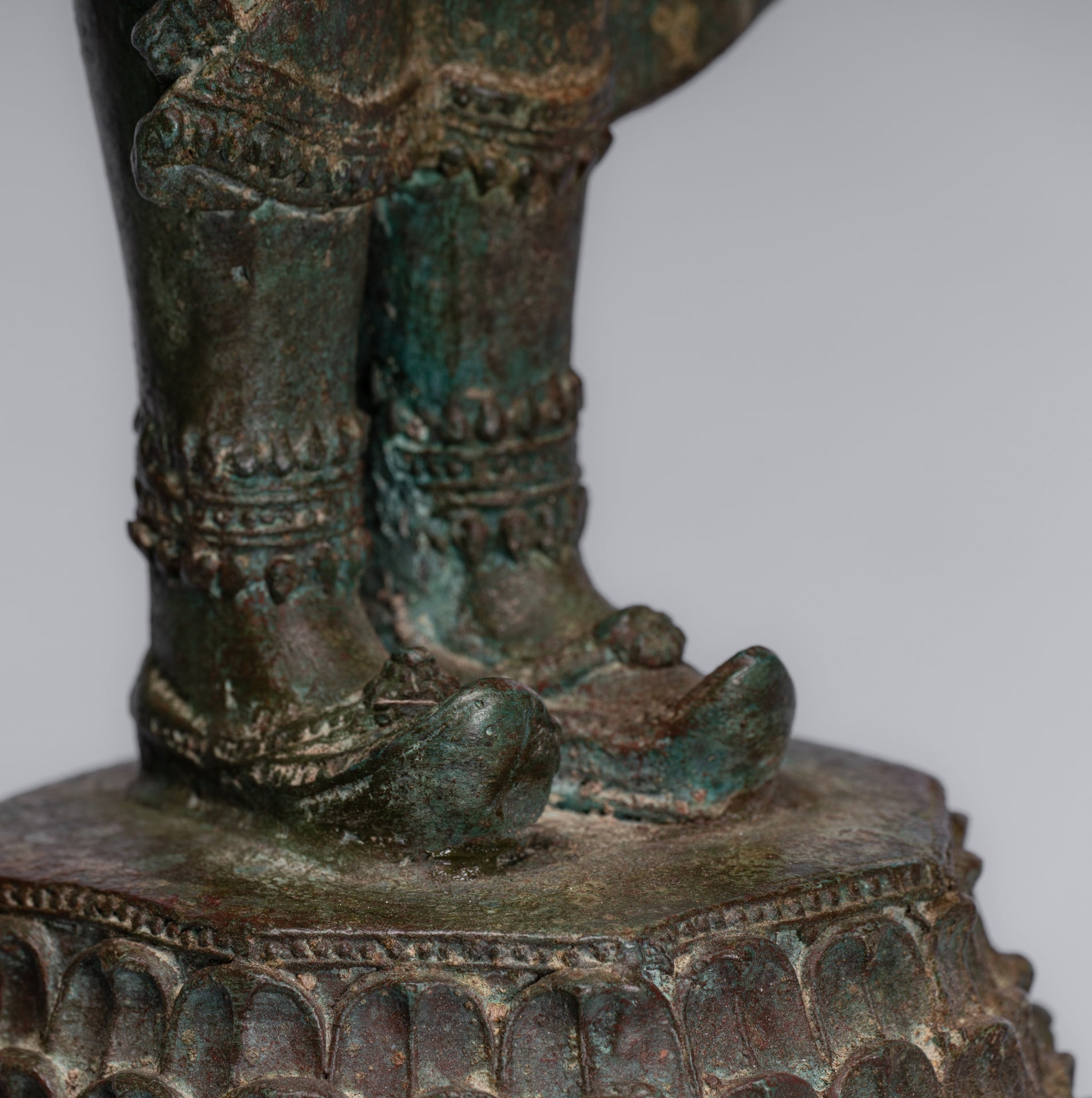 Trimurti Statue-Antique Thai Style Trimurti Shiva Brahma Vishnu Statue-84cm/34 "