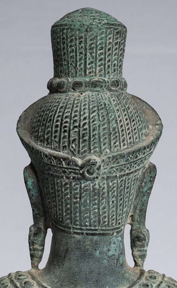 Estatua de Shiva - Estatua de Torso shiva montado en bronce de estilo khmer