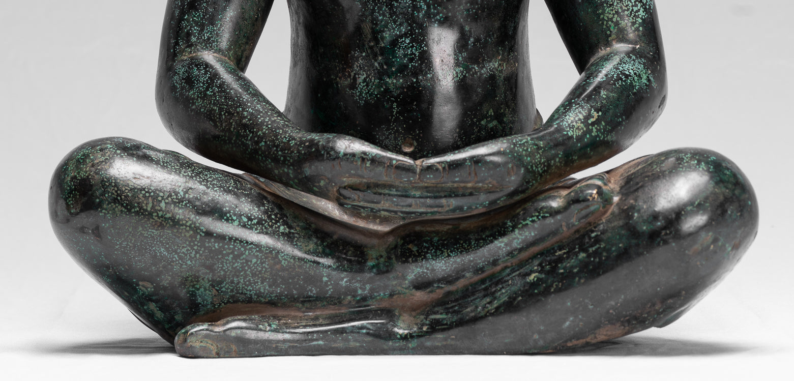 Estatua de Jayavarman VII de estilo Jayavarman VII estilo antiguo Jayavarman VII - 38 cm/15 "