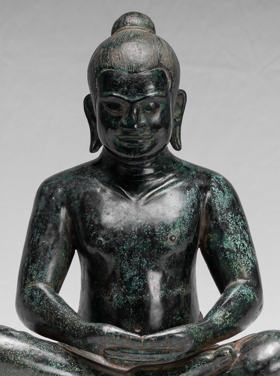 Estatua de Jayavarman VII de estilo Jayavarman VII estilo antiguo Jayavarman VII - 38 cm/15 "