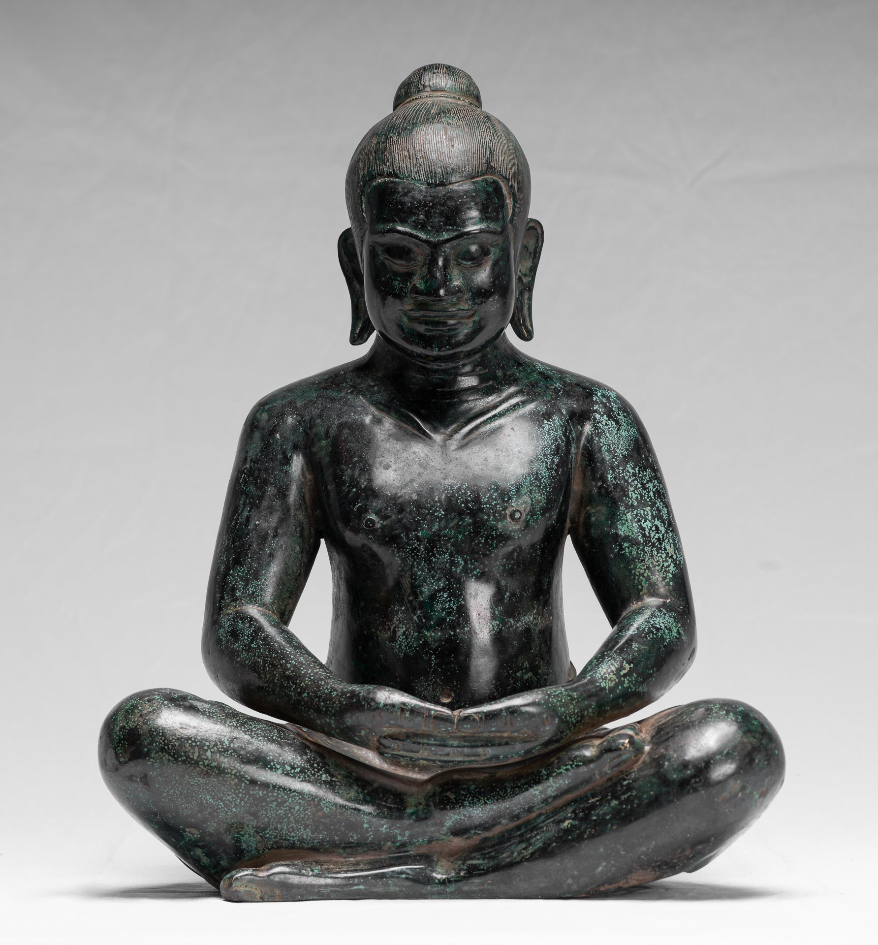 Estatua de Jayavarman VII de estilo Jayavarman VII estilo antiguo Jayavarman VII - 38 cm/15 "