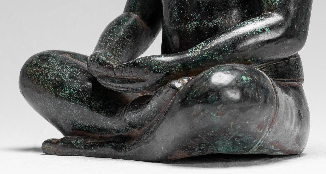 Estatua de Jayavarman VII de estilo Jayavarman VII estilo antiguo Jayavarman VII - 38 cm/15 "