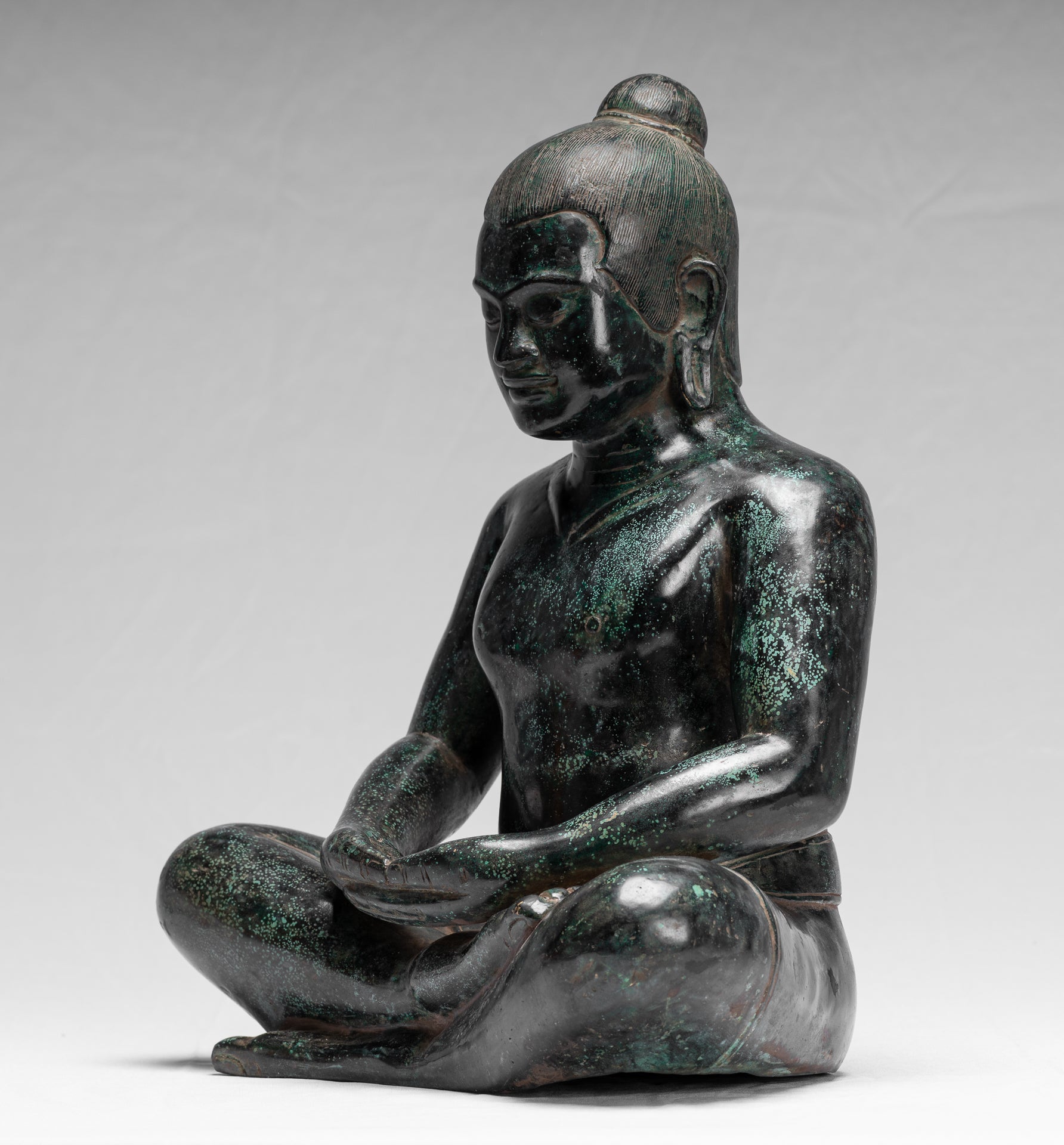 Estatua de Jayavarman VII de estilo Jayavarman VII estilo antiguo Jayavarman VII - 38 cm/15 "