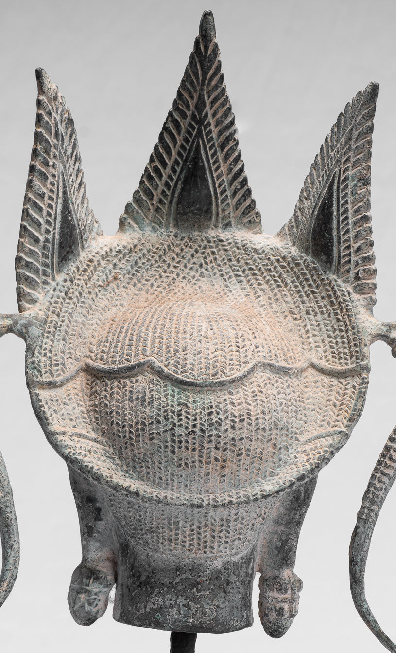 Apsara-Antique Khmer Style Bronze Angkor Wat Apsara or Angel Statue-39cm/16 "