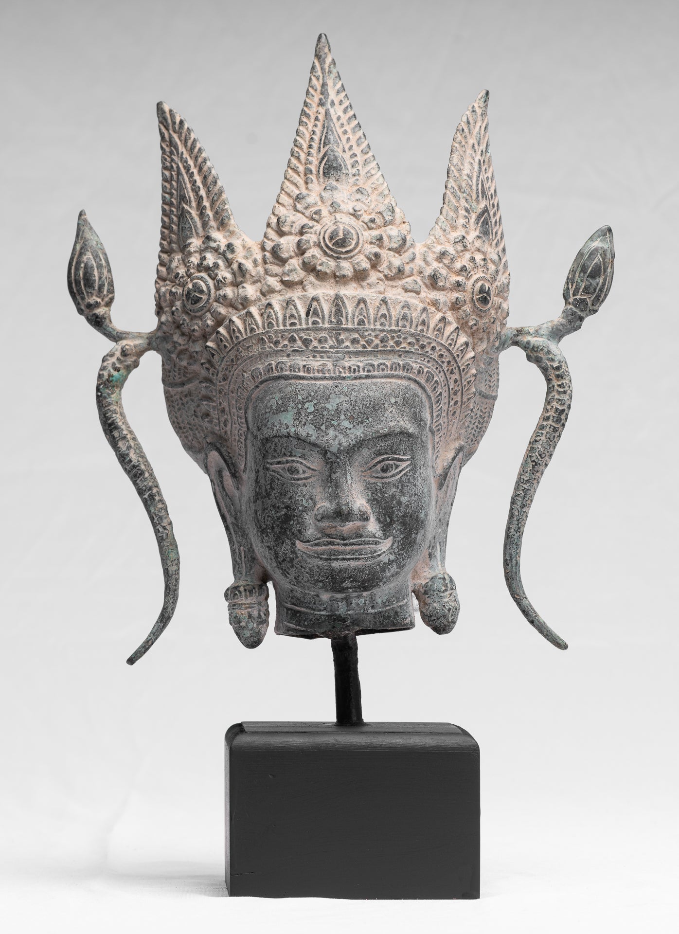 Apsara-Antique Khmer Style Bronze Angkor Wat Apsara or Angel Statue-39cm/16 "