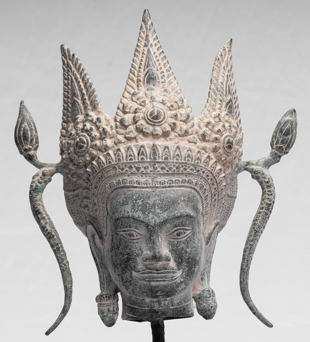 Apsara-Antique Khmer Style Bronze Angkor Wat Apsara or Angel Statue-39cm/16 "