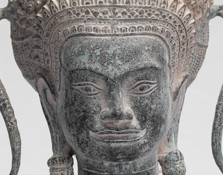 Apsara-Antique Khmer Style Bronze Angkor Wat Apsara or Angel Statue-39cm/16 "