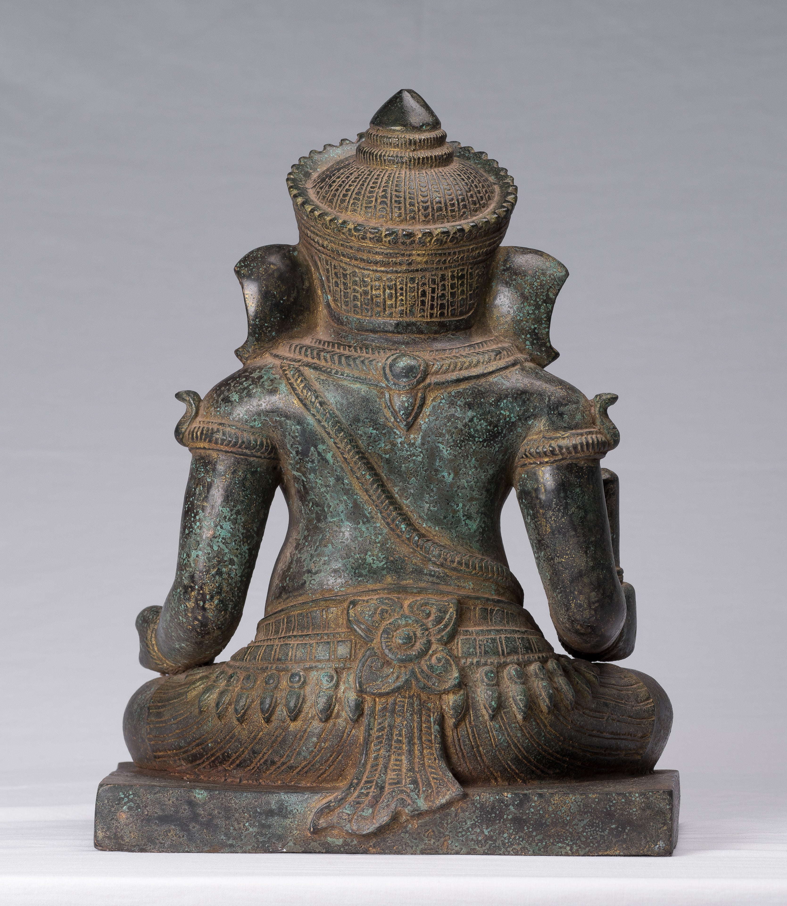 Estatua de Ganesha - Estatua de Ganesh Sented Ganesh Style JMER Sentada - 38 cm/15 "