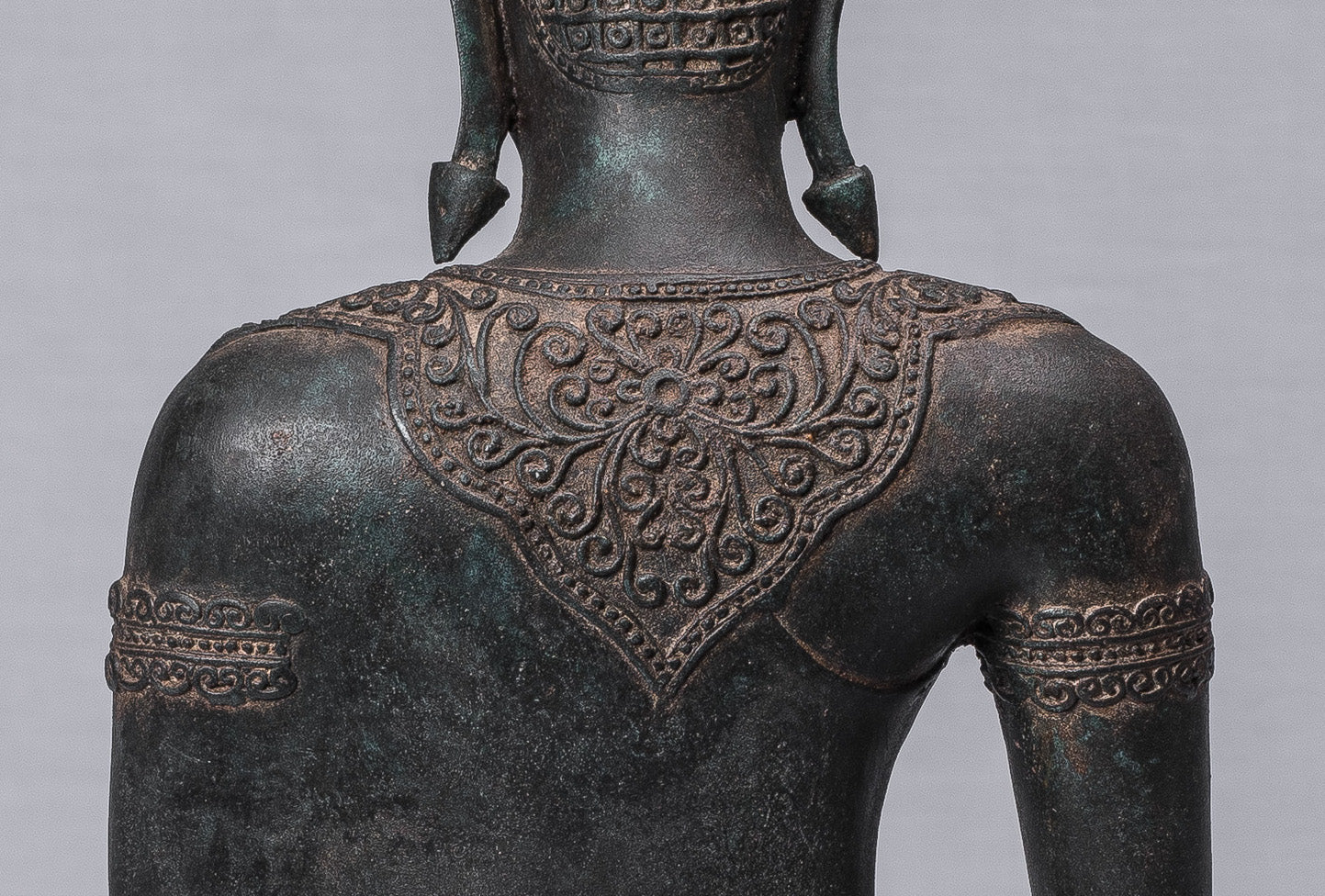 Estatua de Buda - Estatua de estilo tailandés antiguo Ayutthaya Estatua de Buda de la Ilustración Sentada - 66 cm/26 "