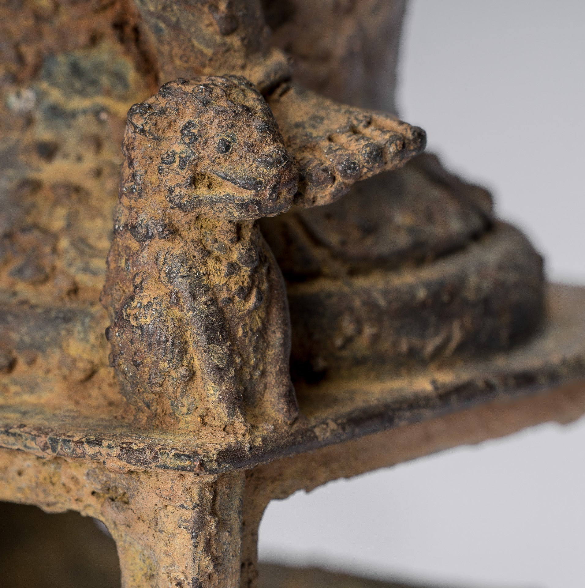 Estatua de Ganesha - Estatua de Ganesha de bronce de estilo javanés antiguo - 25 cm/10 "