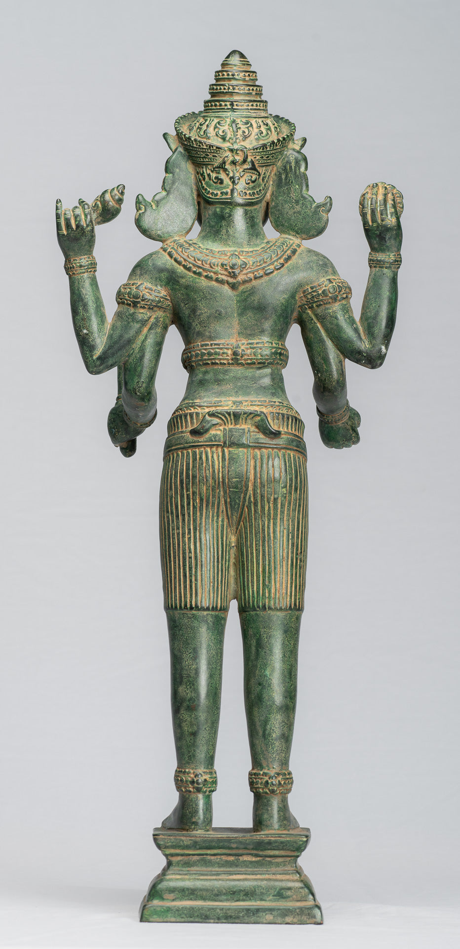 Statue Kalkin – Antique style khmer debout en bronze Hayagriva Kalkin Cheval de Vishnu – 56 cm/22"