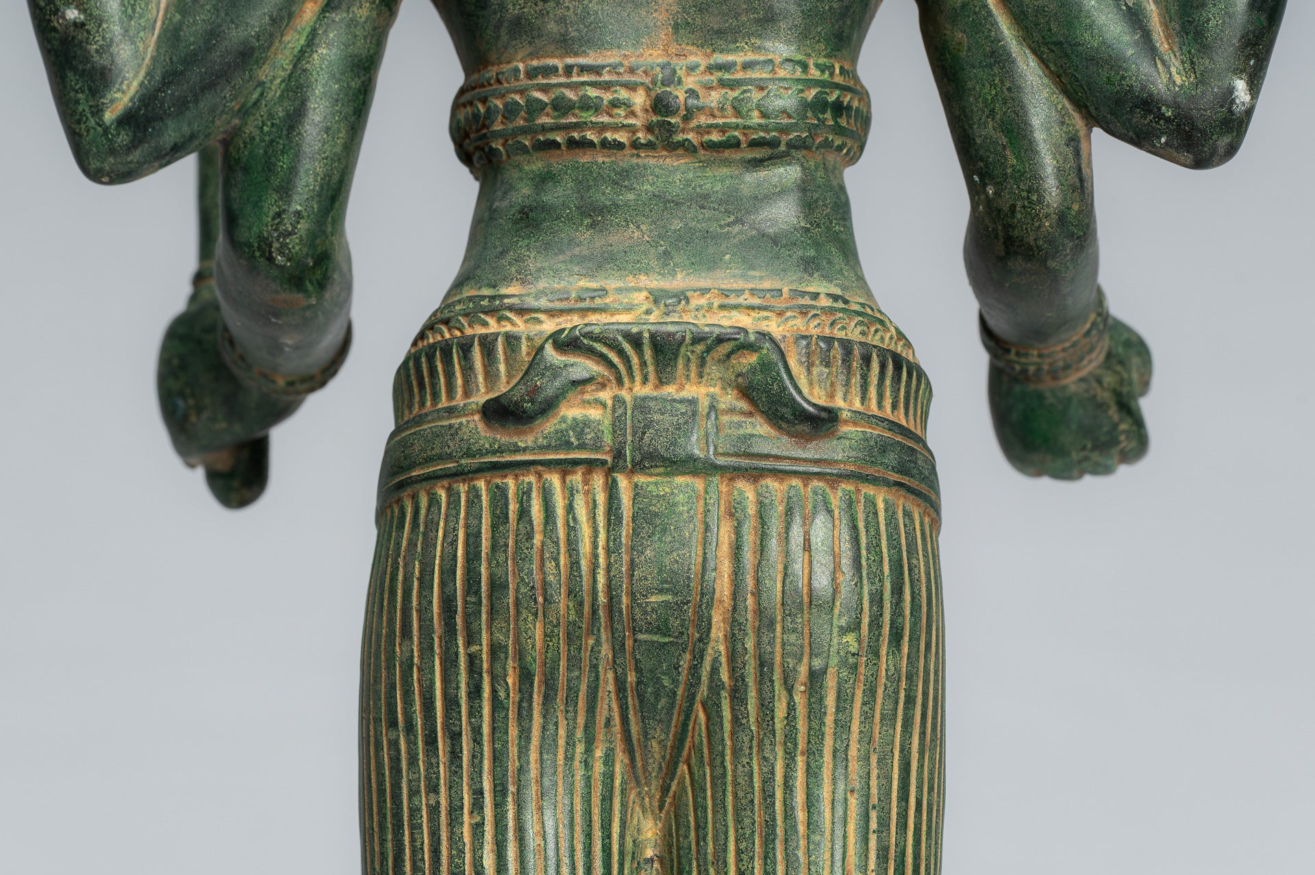 Statue Kalkin – Antique style khmer debout en bronze Hayagriva Kalkin Cheval de Vishnu – 56 cm/22"