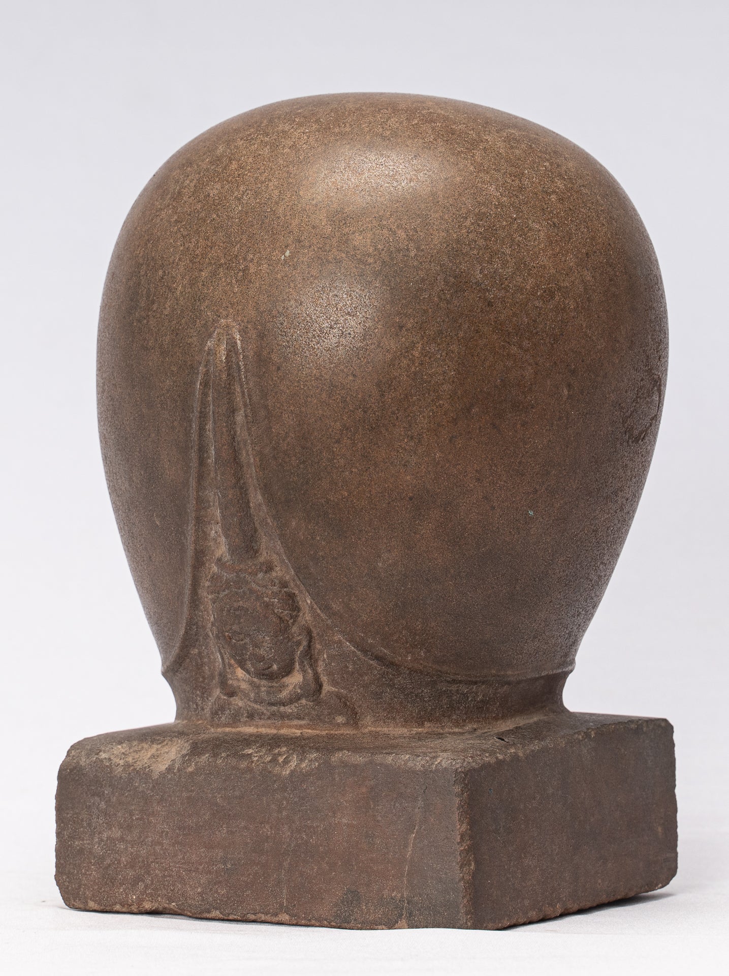 Antiker Stein im Khmer-Stil Lakshmi Mukhalinga Linga / Lingnum – 22 cm