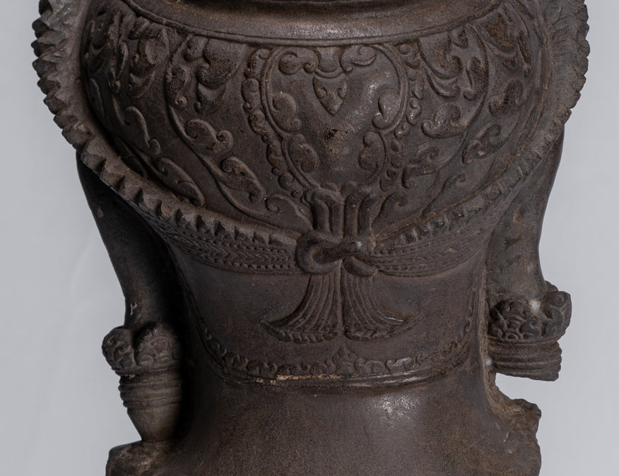 Garuda-Statue – antike Banteay-Srei-Stil-Stein-Khmer-Garuda-Vishnu-Statue – 46 cm/18 Zoll