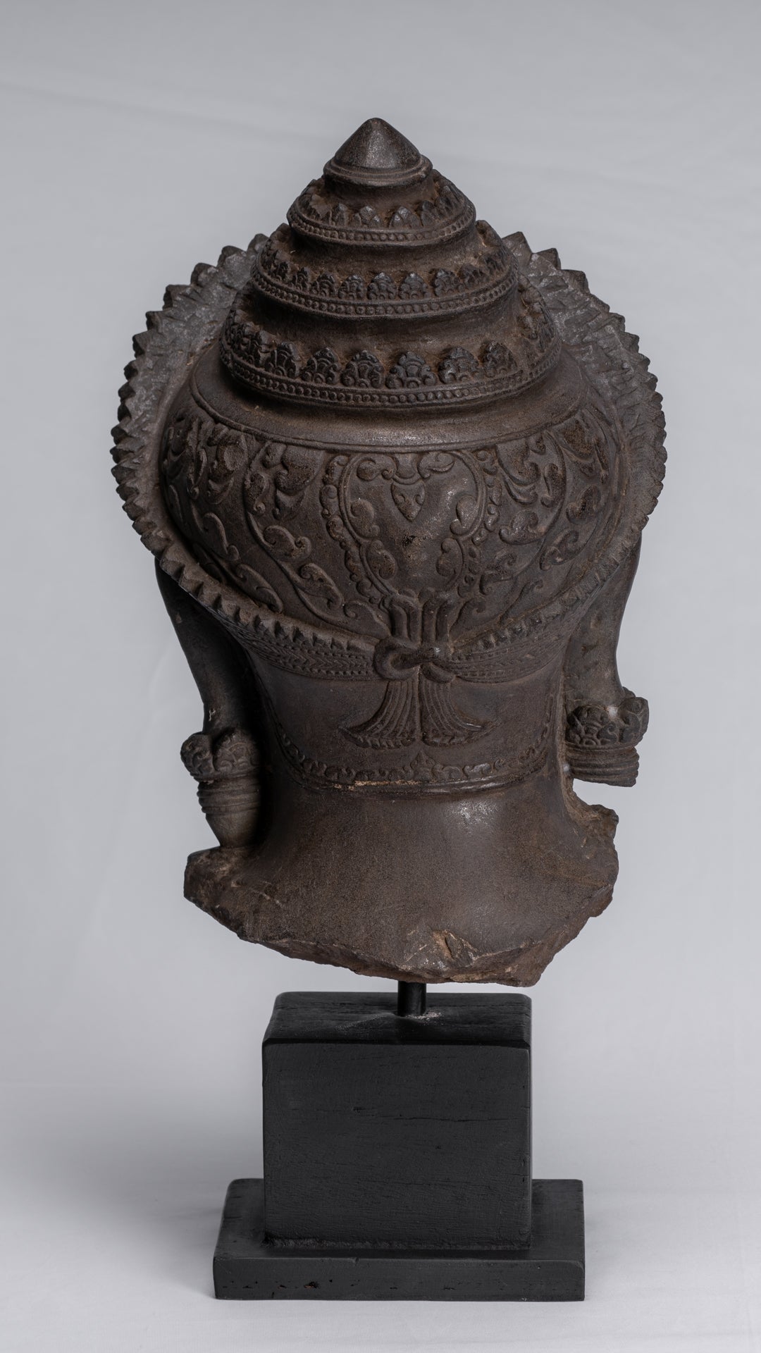 Garuda-Statue – antike Banteay-Srei-Stil-Stein-Khmer-Garuda-Vishnu-Statue – 46 cm/18 Zoll