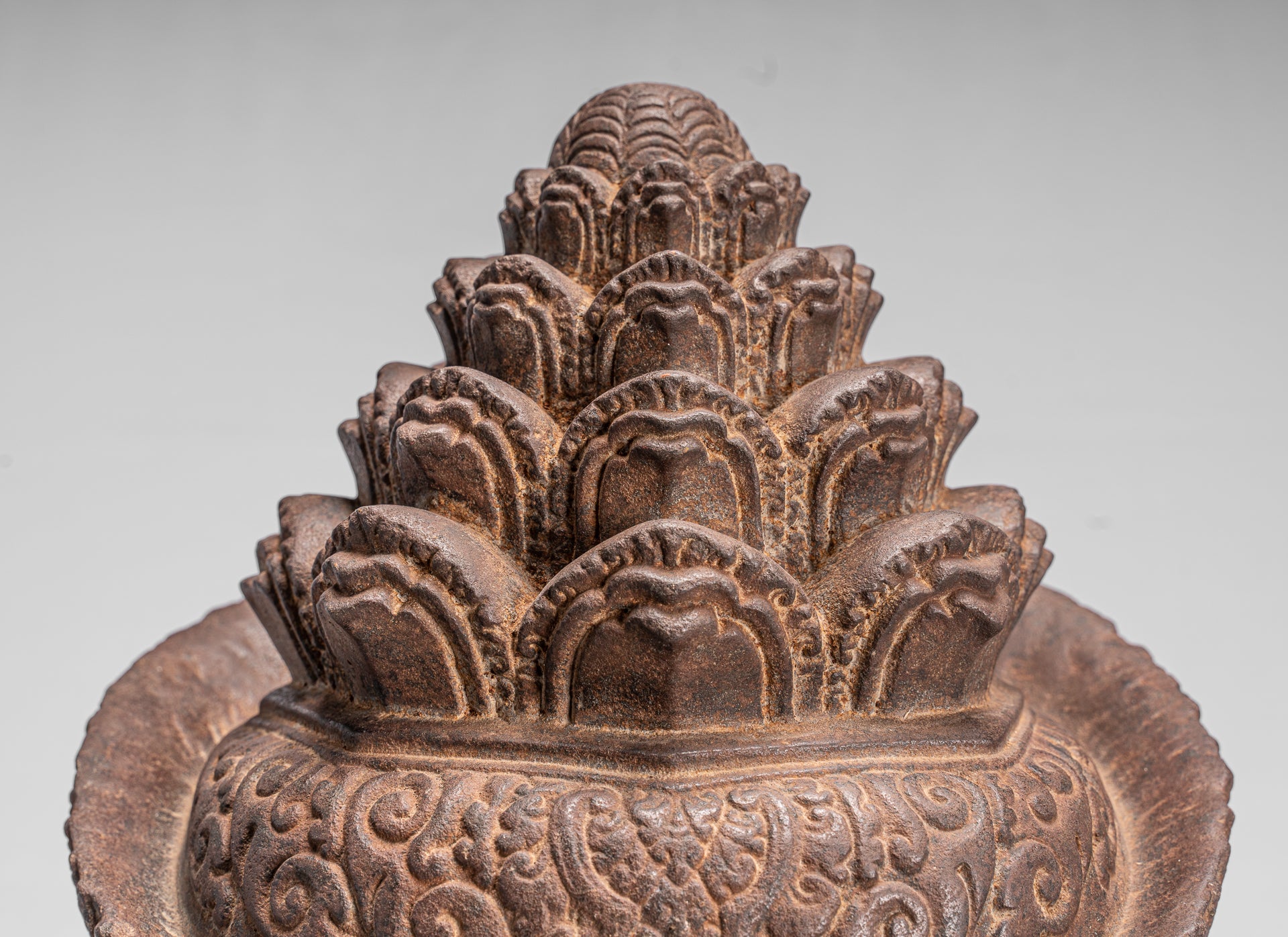 Statua del Guardian - Antique Khmer Stone Angkor Wat Style Yaksha Temple Guardian - 57 cm / 23 "