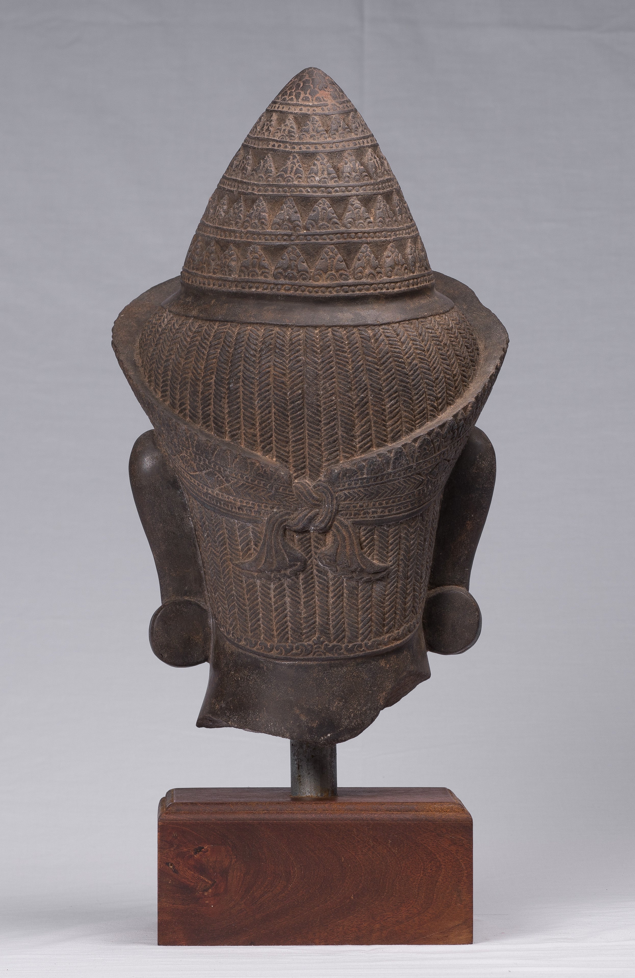 Antique JMER Style Stone Banteay Srei Hindu Dios Hanuman Estatua - 55 cm/22 "de alto