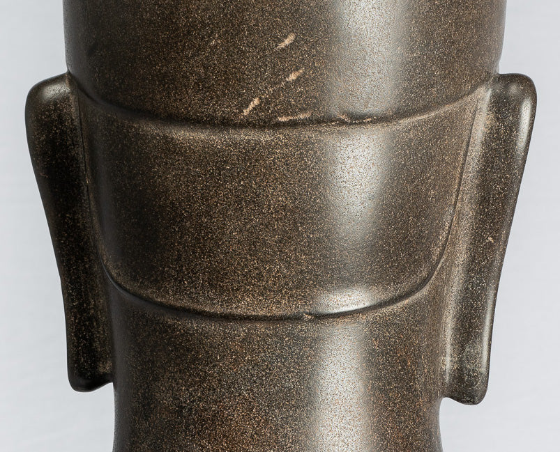 Antique Phnom Da Style Khmer Vishnu Head - Protector & Preserver - 54cm/22"