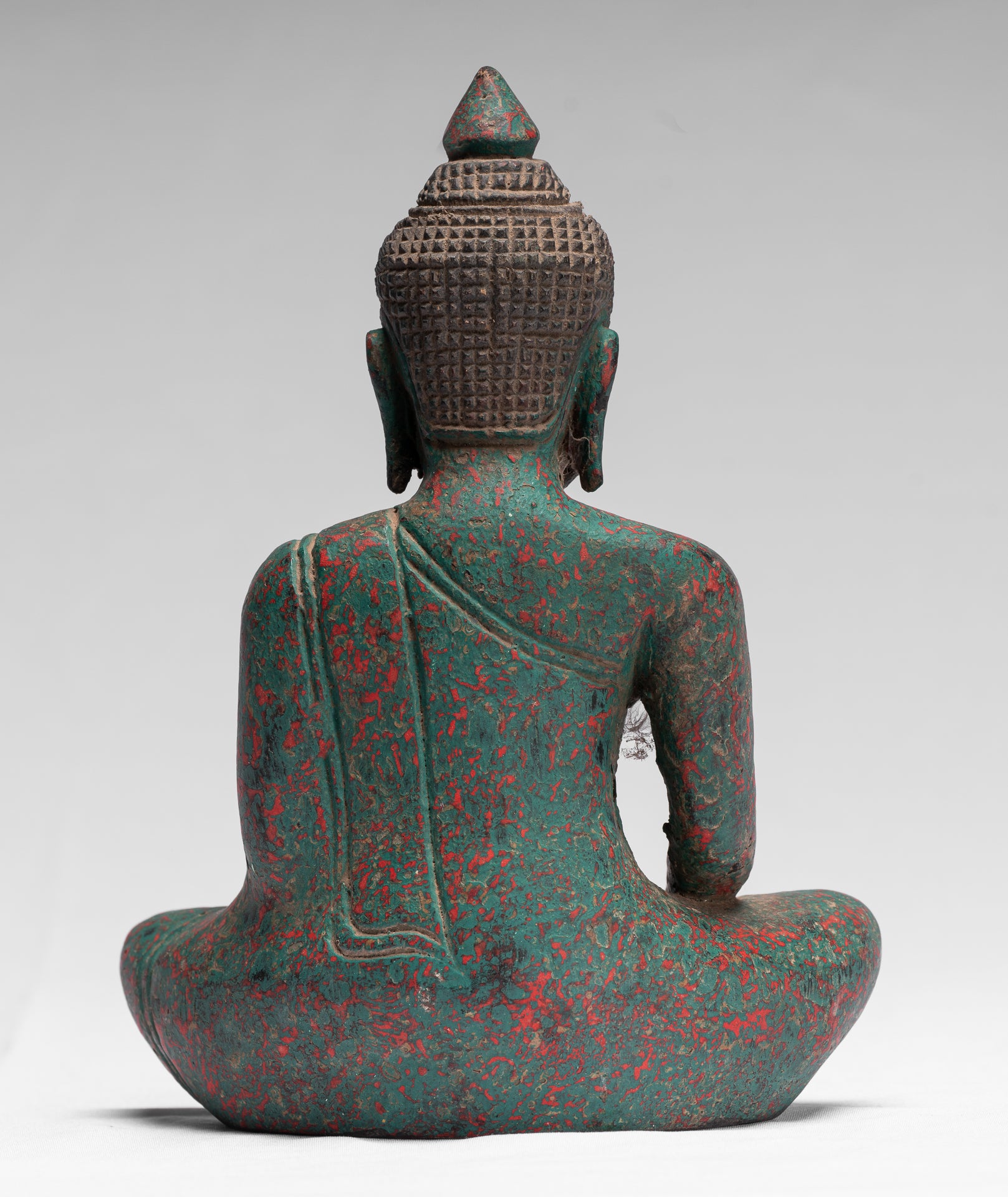 Estatua de Buda - Estatua de Buda de la Madera de Madera Asia ASIA ASIA ASIA ASIA - 21cm/8 "